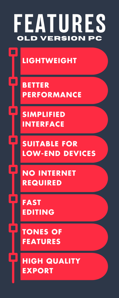 kinemaster old version pc features